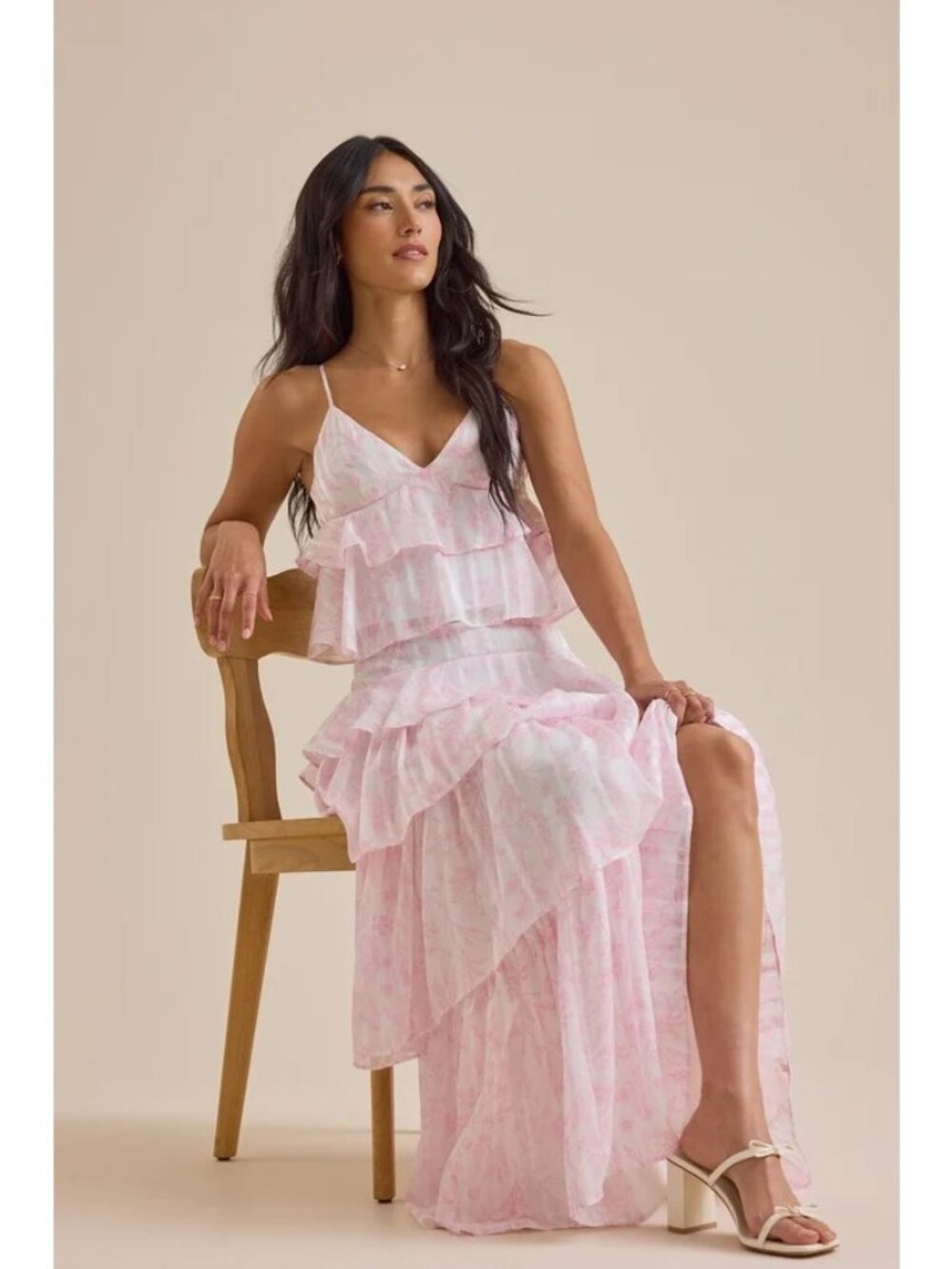 Altar'd State Rosie SET, Ruffle Tiered Maxi Skirt & Spaghetti Strap Tank, NWT